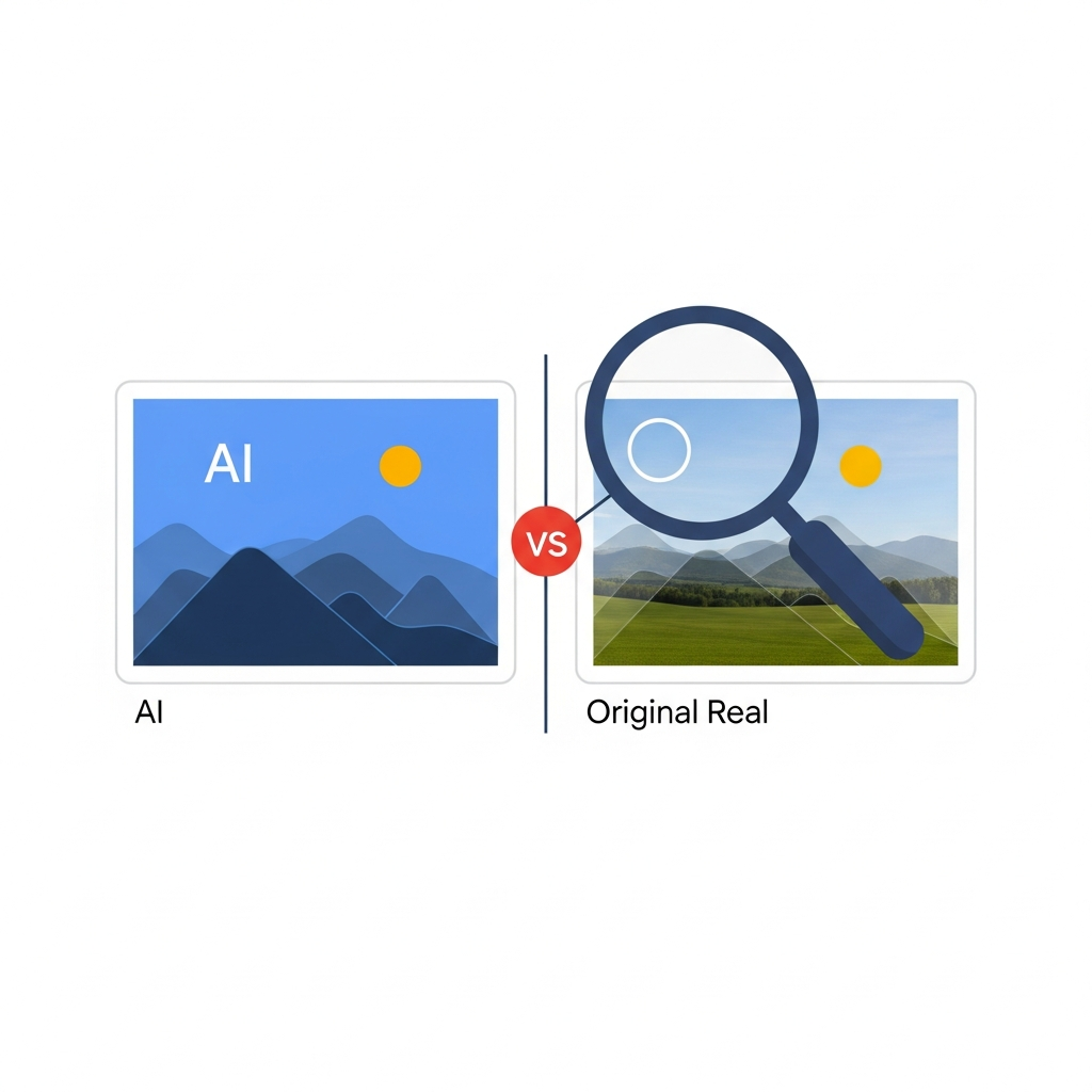 AI生成画像と元画像の比較イメージ