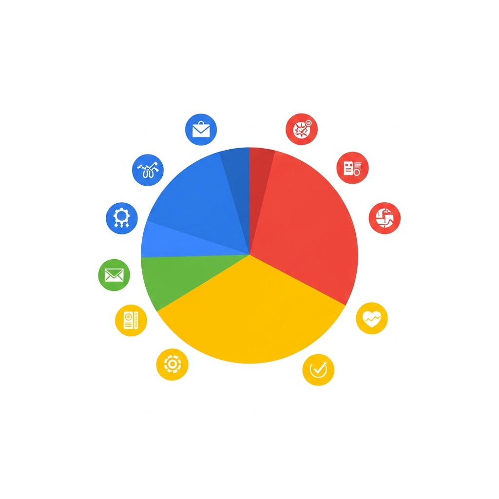 円グラフ: カテゴリ別売上構成比