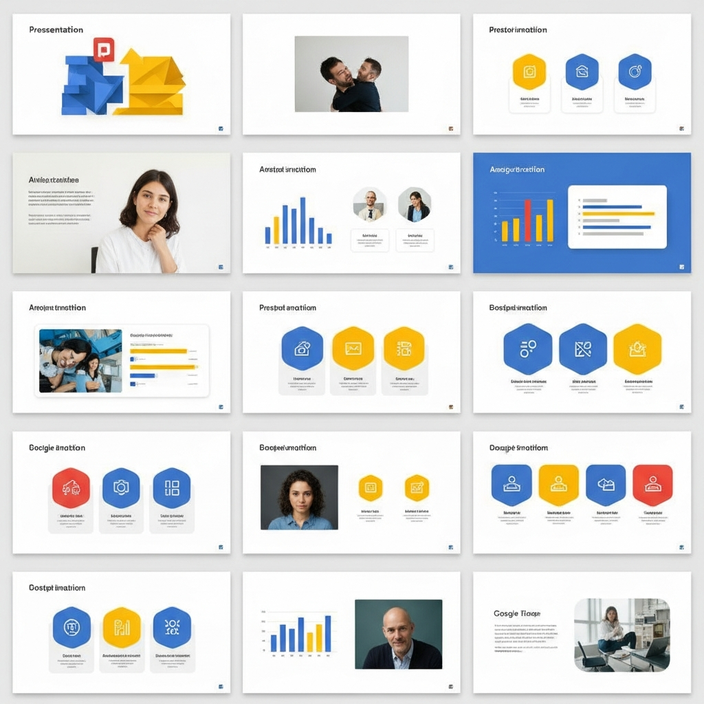 AI生成されたスライドデッキの例