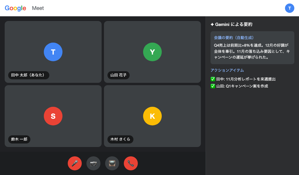 Gmail操作手順のスクリーンショット