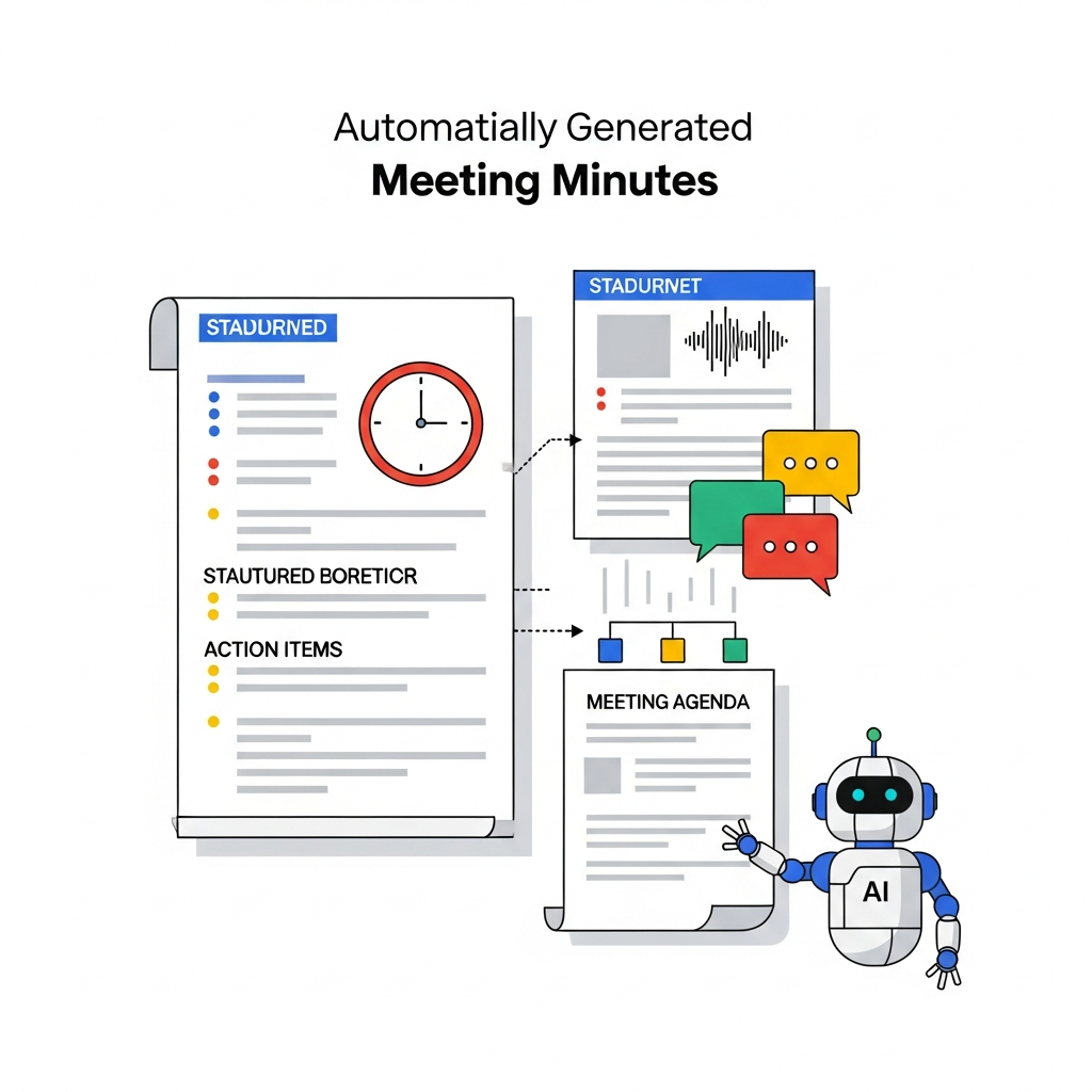 自動生成された議事録の例